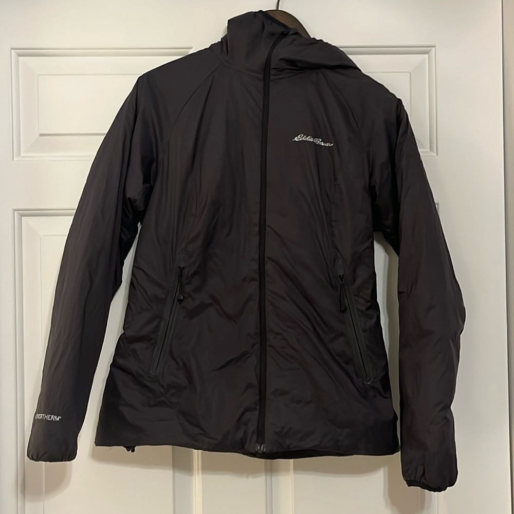 Eddie Bauer First Ascent Hooded Down Evertherm Jacket Women’s Black Size XS